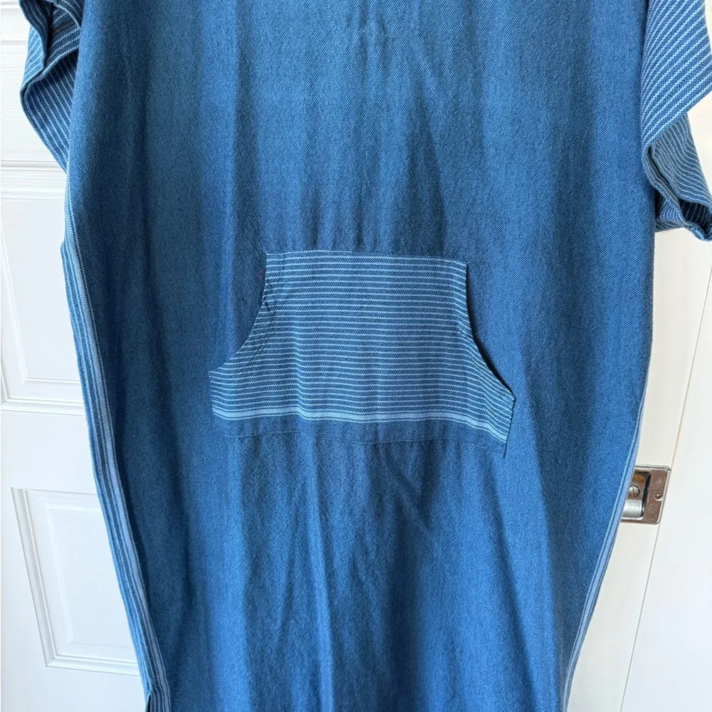 Home & Loft Blue Turkish Cotton Kaftan M/L - Picture 4 of 5